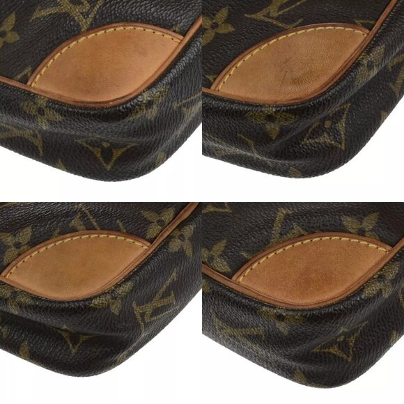 LOUIS VUITTON Danube Shoulder Bag Monogram Leather Brown France - Picture 9 of 11